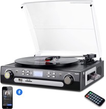 Digitnow Bluetooth Record Player With Stereo Speakers, Turntable For Vin... - $71.94