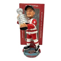 Nicklas Lidstrom Detroit Red Wings Foco 10&quot; 2002 Stanley Cup Trophy Bobblehead - £59.03 GBP