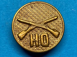 CIRCA 1919-1937, U.S. ARMY, INFANTRY, HEADQUATERS, COLLAR DISK, TYPE 2, ... - $277.32 MXN
