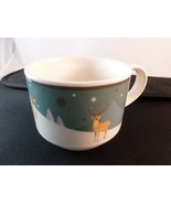 Aynsley Tea or Coffee Cup Christmas snow and deer Made in England - $7.61