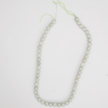 Chinese Pale Green Nephrite Jade Bead Strand Partial Necklace - £115.86 GBP