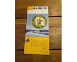 Vintage 1965 Illinois Official Highway Map Travel Brochure - £28.03 GBP