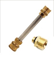 Extension Wand Lance 1/4&quot; With Nozzle Adaptors Red - £12.68 GBP