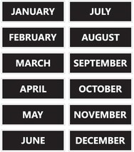 Calendar Month Magnets (Non-Abbreviated) (Solid Colors) - $8.99