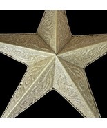 Farmhouse Rustic Metal Glitter Star Wall Hanging Holiday Christmas Decor... - $34.62 CAD