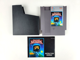 Vintage Captain Skyhawk Video Game Nintendo NES Manual & Sleeve 1989 Pristine  - $10.88