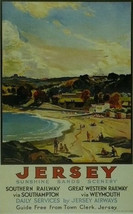Jersey - Sunshine Sands Scenery - Rail Advert - Framed Picture - 11 x 14 - £25.56 GBP