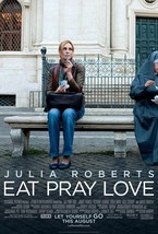 EAT PRAY LOVE  27X40  ORIGINAL ONE SIDED ONE SHEET MOVIE POSTER  NEAR MI... - $111.84 MXN