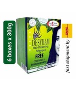 Desyham Hair Darkening Shampoo 6 boxes x 26ml  with Noni &amp; Olive Extract... - $158.42 CAD