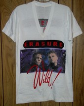 Erasure Concert Tour T Shirt Vintage 1989 Wild Tour Single Stitched Size... - £400.63 GBP