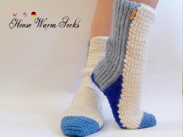 Crochet home socks * Pdf file pattern * Afghan yarn * Slippers - £2.43 GBP