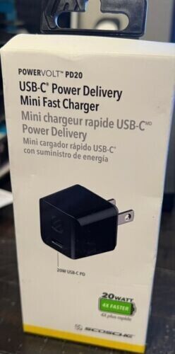 SCOSCHE PowerVolt PD20 USB-C MINI Fast Charger - 20WATT Brand New - $10.99