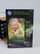 Lot of 500 Sheets HP Everyday Glossy Photo Paper 4&quot; x 6&quot; all 5 packs sealed - £25.02 GBP