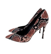 Jeffrey Campbell Pumps Pointy Toe Snake Stiletto Shoes Black Red 8.5 New... - £61.26 GBP