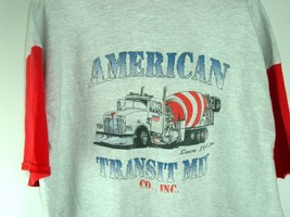 Vtg Shirt American Transit Mix Badger Sport Baseball Style Short Sleeve 3XL - £18.73 GBP