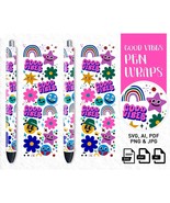Good Vibes Pen Wrap, Sublimation Pen, Pen Wrap SVG, Pen Wrap Png, Epoxy ... - £2.05 GBP