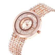 hot fashion rhinestones sandpaper ladies alloy watch Europe and the United State - £20.32 GBP