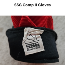 SSG Comp II Equestrian Riding Gloves Red Style 3900 Mens Large USED image 4