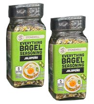 2 packs Stonemill Everything Bagel Seasoning Jalapeno  2.3 oz - $195.82 MXN