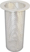4&quot; Commercial Floor Drain Strainer, 8&quot; Tall, Perforated Stainless Steel - £125.29 GBP