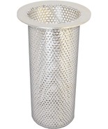 4&quot; Commercial Floor Drain Strainer, 8&quot; Tall, Perforated Stainless Steel - £126.40 GBP