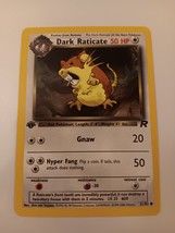 Pokemon 2000 Team Rocket Dark Raticate 51/82 First Edition Single Tradin... - £7.82 GBP