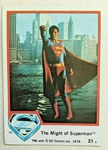 Topps 1978 Superman The Movie Trading Cards: #21 The Might of Superman - $5.89