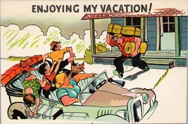 Enjoying My Vacation! Comedy Postcard PC608 - £3.80 GBP