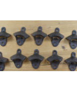 10 Rustic Open Here Cast Iron Wall Mounted Bottle Openers Beer Pop Whole... - $321.04 MXN