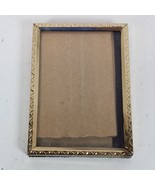 Vintage Picture Frame Gold Tone 3.5x2.5 Inch Photo Decorative - $16.83