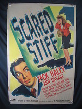 SCARED STIFF-JACK HALEY-ORIG POSTER-1945-MYSTERY FR - £143.07 GBP