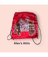 Great Wolf Lodge Drawstring Backpack Bag Red Woodland Animal Theme pre-o... - $263.88 MXN