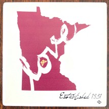 University of Minnesota Established 1851 Love Ceramic Tile - 4.25&quot; x 4.25&quot; - £19.38 GBP