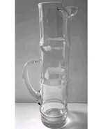 Vintage Pitcher MCM Glass Bamboo Shaped Mid Century Modern 11&quot; Tiki Bar ... - $38.28 CAD