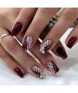 24Pcs Fashion Press on Short Square Head False Nail - €8,70 EUR+