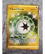 V Guard Energy 215/195 Secret Rare Gold Holo Full Art Pokemon Silver Tem... - $4.82