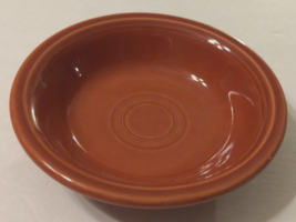 Fiesta Brick Red HLC USA Vintage 80s Fruit Dessert Lead Free Bowl Retired 5 1/4&quot; - £6.20 GBP