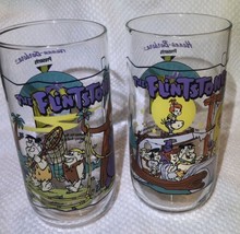 VTG 1960-64 The Flintstones Hardee&#39;s Glasses First 30 yrs 1991 Collective #2 - £16.24 GBP