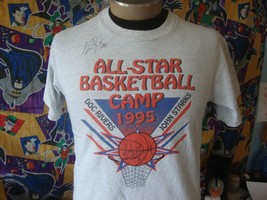 Vintage 90&#39;s Doc Rivers John Starks Basketball Camp New York Knicks T Shirt M  - £77.31 GBP