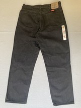 Wrangler Jeans 32x29 Black Relaxed Fit Dark Wash Straight Leg Tag 34x30 - $19.67