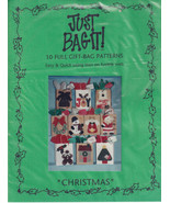 Just Bag-It 10 Full Christmas Gift Bag Patterns Using Iron On Fusible Web - $4.00