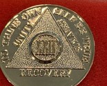 22 Year AA Medallion Gold Plated Sobriety Chip Serenity Prayer Back - $9.99