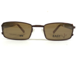 EasyFlip Eyeglasses Frames MOD Q4079 10 Brown Blue with Clip On Lenses 4... - $55.97
