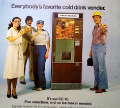 Moyer Biebel Cold Drinks Vending Machine Flyer Model CC-10 Vintage 8.5&quot; ... - $35.55