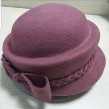 New Women  Felt Fedoras Soild Nice Bow Adorn Round Top Women Hats Autumn Winter  - $190.00