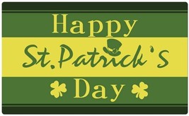 Rubber Welcome Door Mat Decorative Indoor Outdoor Non Slip  (St Patricks... - $348.38 MXN