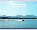 Waterski Boat Pontoosuc Lake Pittsfield Massachusetts MA UNP Chrome Post... - £3.90 GBP