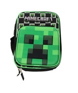 CREEPER MINECRAFT Kids BPA-Free Insulated Lunch Tote Box w/ Bottle Pocke... - £9.39 GBP