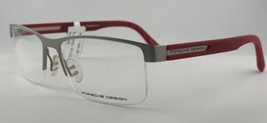 AUTHENTIC PORSCHE DESIGN Eyeglasses P’8230 B RX Half-Rim Eyewear Silver/... - $163.63