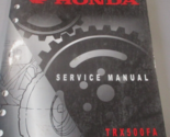 2001 2002 2003 Honda Trx500fa / Fga Four Trax Servizio Riparazione Shop ... - £63.30 GBP